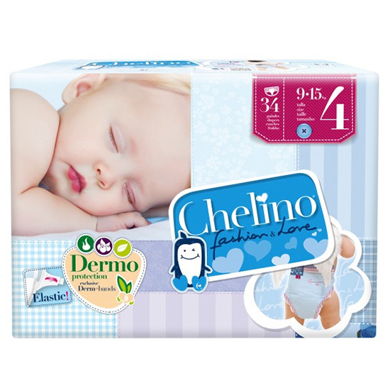 Chelino pañal love t/4 9-15 kg 34u
