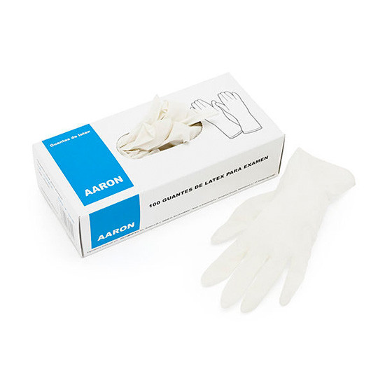 Aaron Guantes latex talla grande 100uds