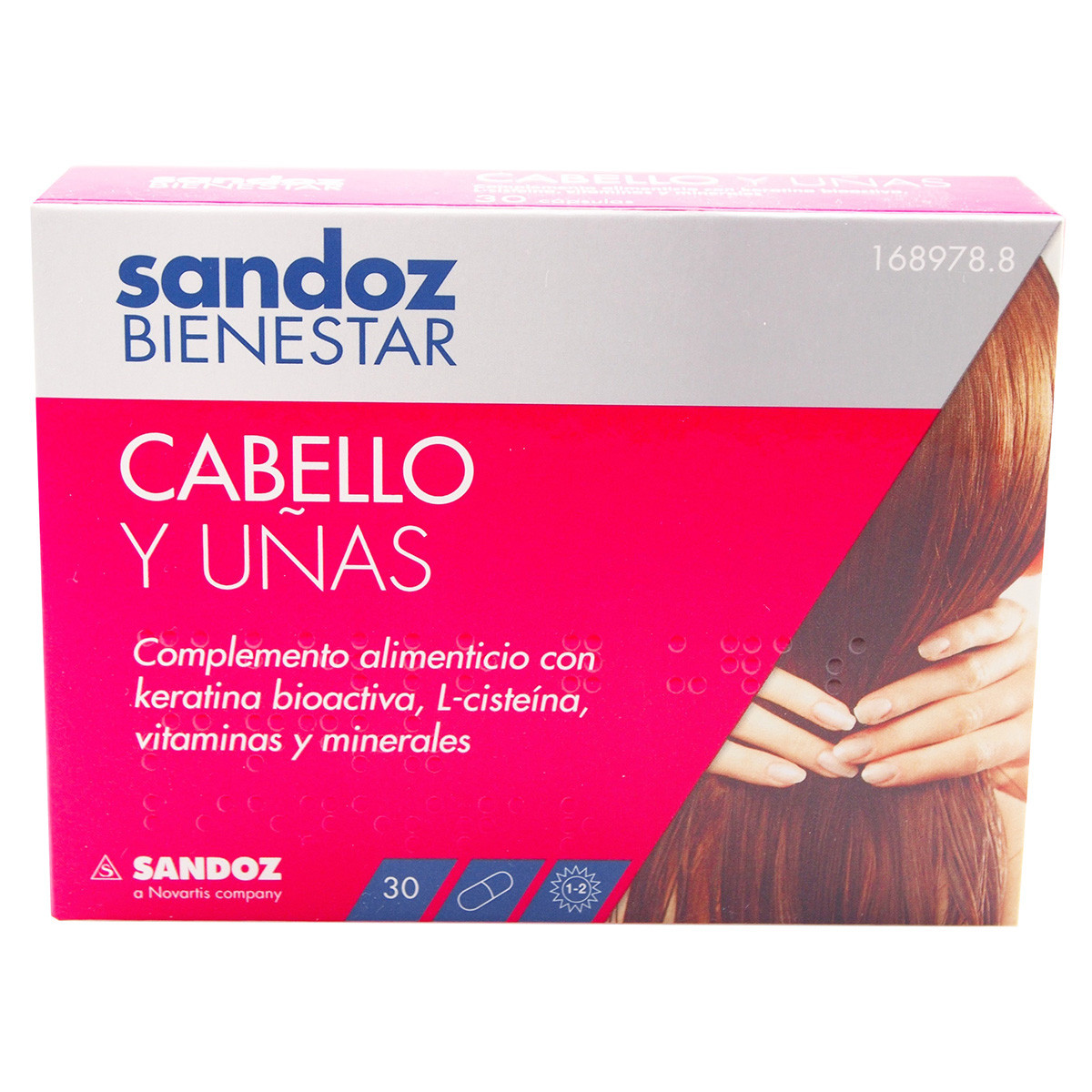 Sandoz bienestar cabello y uñas 90 cápsulas