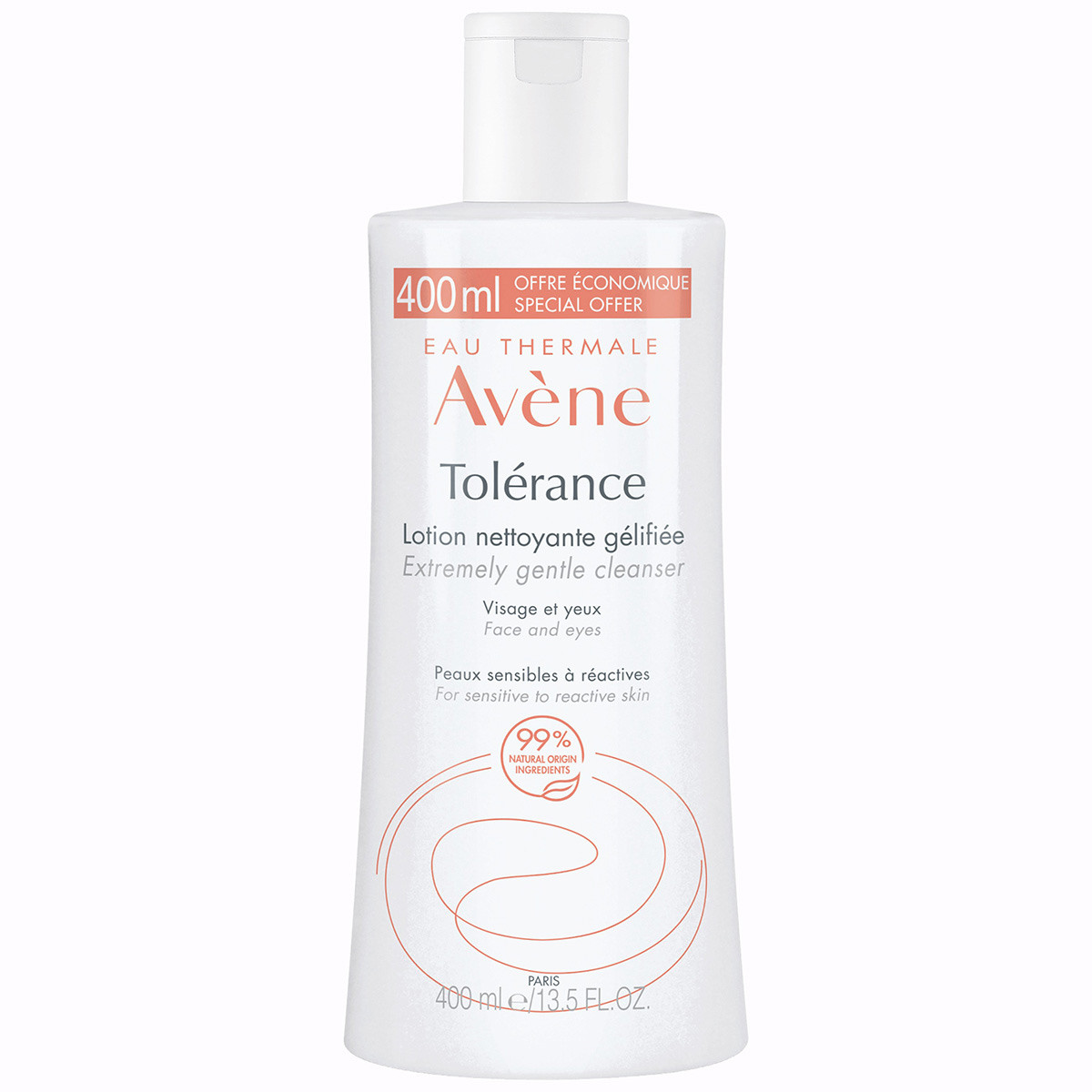 Avene tolérance loción limpiadora gelificada 400ml